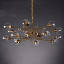 GobekUsa Glass Bubble Chandelier: Luxury LED Glass Ball Suspension Lamp for Living Room, Bedroom, and Shop