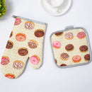 GobekUsa Cotton Kitchen Baking Microwave Gloves for Heat Resistant Baking Oven Safety