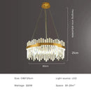 GobekUsa Full Spectrum Gold Crystal Chandelier: Modern Luxury for Living Room, Bedroom, Dining Room
