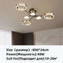 GobekUsa Gold Plated Chandelier with Remote Control, Crystals Decoration for Living Room
