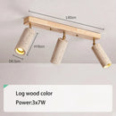GobekUsa 3-Head LED Ceiling Spotlight for Living Room, Clothing Store - Stone Wood Spot Light