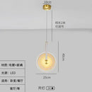 GobekUsa Circular Glass LED Chandelier - Modern Nordic Style for Home Decor