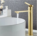 GobekUsa Gold Solid Brass Bathroom Basin Faucet Mixer Sink Tap