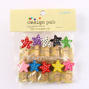 GobekUsa 50-Piece Mini Wooden Clips for Photos Crafts, 25mm Small Clothespin Decoration