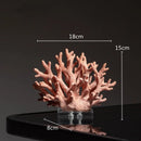 GobekUsa Coral Crystal Tree Glass Vase Metal Frame Resin Ocean Figurines, Home Decor