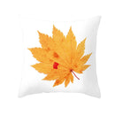 GobekUsa Autumn Maple Leaves Pillow Cases Short Plush Cushion Cover Sofa Pillowslip