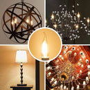 GobekUsa LED Flame Bulb E12 E14 C35 Retro Candle Filament 4W 6W Dimmable Warm White