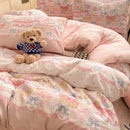 GobekUsa Cozy Cartoon Printed Cotton Comforter Set for Adults