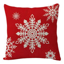 GobekUsa Christmas Elk Pillowcase 45x45cm Farmhouse Red Letter Design