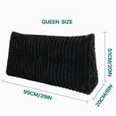 GobekUsa Headboard Wedge Pillow - Triangular Bed Rest Support & Reading Bolster