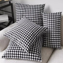 GobekUsa Chic Houndstooth Pillow Cover - Square Weave Cushion for Modern Home