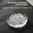 GobekUsa Crystal Glass Coaster, Minimalist Jewelry Display Panel, Japanese Tea Plate