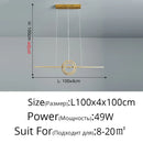 GobekUsa LED Ceiling Chandelier: Modern Minimalist Kitchen Dining Table Lighting