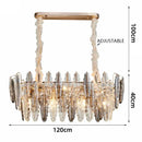 GobekUsa LED Leaf Chandelier: Modern Living Room Decor Lighting for Duplex Rotating Stairs