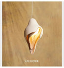 GobekUsa Gypsum Conch Pendant Lamp, Wabi Sabi Style for Living Room, Bedroom, and Staircase