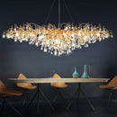 GobekUsa Crystal Chandelier: Luxury Living Decor Lighting Fixture