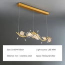 GobekUsa Gold Crystal Glass Ball LED Chandelier for Modern Living Room Bedroom Dining Kitchen