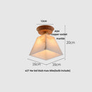 GobekUsa Lotus Glass LED Ceiling Light with Copper Base - Modern Nordic Design