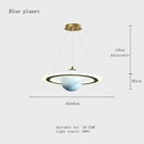 GobekUsa Children's Planet Earth Pendant Lamp: Acrylic Space Star Theme LED Hanging Light