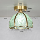 GobekUsa Glass Crystal Ceiling Light Fixture Modern Nordic Design