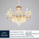 GobekUsa Crystal Luxury Chandelier for European Style Living Room, Bedroom, and Stairwell