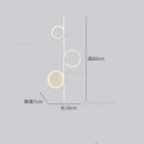 GobekUsa Circle Straight Bar Wall Lamp | Modern Nordic LED Bedroom Living Room Decor