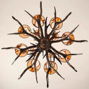 GobekUsa Antler Chandelier: Retro Resin Pendant Lamp for Living Room, Modern Rustic Lighting