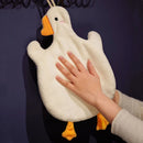 GobekUsa Cute Goose Microfiber Hand Towels Coral Velvet Embroidered for Home