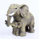 GobekUsa Elephant Family Figurine Resin Calf Kids Miniature Ornament Decoration