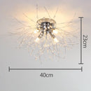 GobekUsa Dandelion Crystal LED Ceiling Light for Home Indoor Living Dining Room
