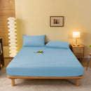 GobekUsa Cozy Solid Color Fitted Sheet - All Seasons Mattress Cover
