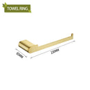 GobekUsa Bathroom Accessories Set: Towel Strip, Track, Holder, Rack, Hook, Dish, Toilet