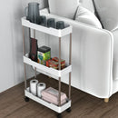 GobekUsa Bathroom Storage Rack with Wheels - Multi-Purpose Rolling Utility Cart