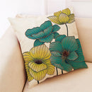 GobekUsa Ginkgo Leaves Linen Cushion Cover for Modern Home Decor & Living Room