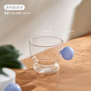 GobekUsa Glass Spherical Handle Coffee Mug, 310ml