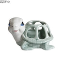 GobekUsa Cartoon Turtle Ceramic Vase for Stylish Table Decor & Flower Arrangement