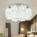 GobekUsa Cloud Glass LED Ceiling Light: Modern Minimalist Circular Design for Bedroom, Hallway, Restaurant