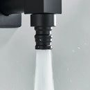 GobekUsa Black Brass Wall Mounted Washing Machine Faucet for Outdoor Use