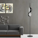 GobekUsa Black Gold LED Floor Lamp Double Lampshade Standing Light