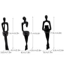 GobekUsa Abstract Figurines Set of 3 - Modern Art Sculpture for Home and Office