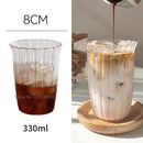GobekUsa Heat-Resistant Stripe Glass Cup for Home and Office Drinkware