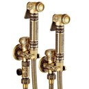 GobekUsa Gold Brass Hand Held Bidet Shattaf Shower Head Set