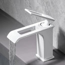 GobekUsa Black Brass Basin Faucet - Cold & Hot Waterfall Sink Tap
