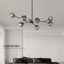 GobekUsa Gray Lava Glass Chandelier LED Pendant Light Modern Nordic Design