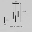 GobekUsa Black LED Crystal Staircase Chandelier: Modern Nordic Design, Creative Island Hanging Lamp