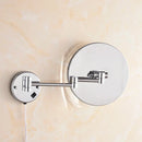 GobekUsa LED Makeup Mirror 8" Round Wall Mounted Magnifying Bathroom Mirror
