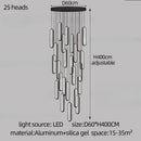 GobekUsa LED Staircase Branch Chandelier for Modern Living & Dining Rooms