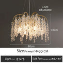 GobekUsa Crystal Led Chandelier Golden Luxury Living Room Ceiling Lamp
