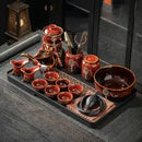 GobekUsa Dragon Teapot & Magnetic Rotating Tea Set, Chinese Kung Fu Teaware