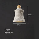 GobekUsa Concrete Ceiling Hanging Pendant Chandelier for Bedroom, Restaurant, and Bar